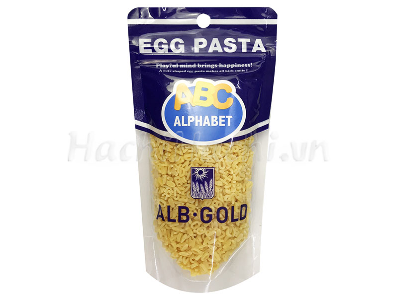 NUI CHO BÉ HÌNH CHỮ CÁI ABC EGG PASTA, NGUYÊN LIỆU CHÍNH TỪ TRỨNG (GÓI 90GR)