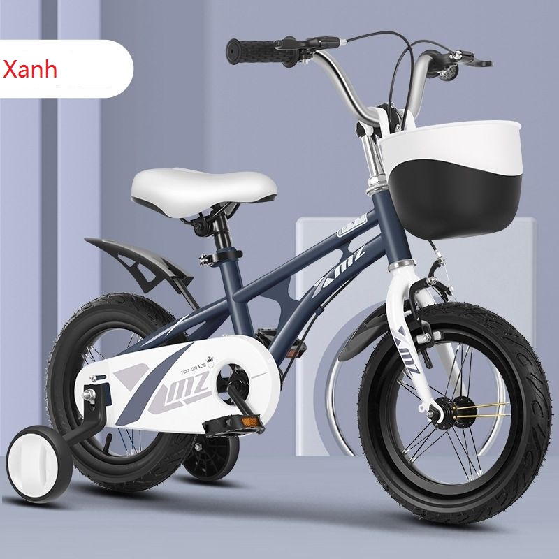 mẫu 2022Xe đạp trẻ em 4 bánh XMZ cao cấp sơn tĩnh điện khung carbon bánh xe  3 lớp đặc cho phù hợp với bé 36t  Lazadavn