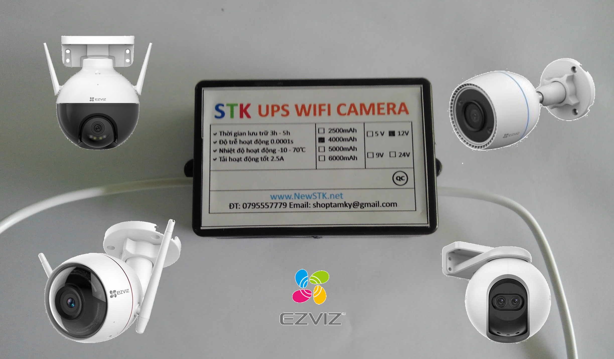 Nguồn dự phòng cho camera EZVIZ wifi 5V
