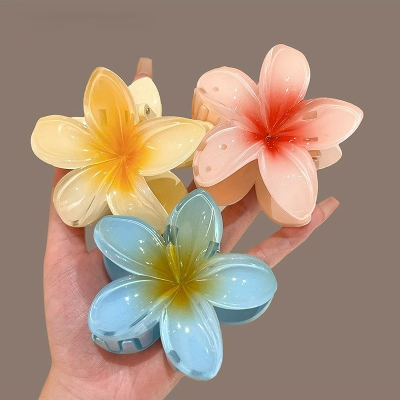 Kẹp tóc hoa sứ màu sắc ngọt ngào rực rỡ phong cách dẽ thương