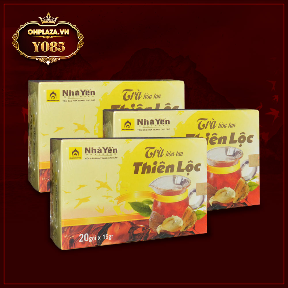 Combo 3 hộp trà Thiên Lộc hòa tan hộp 20 gói nhà yến Nha Trang