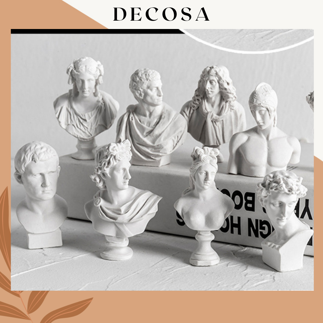 Đầu tượng nhựa giả thạch cao đúc theo tỉ lệ chuẩn DECOSA