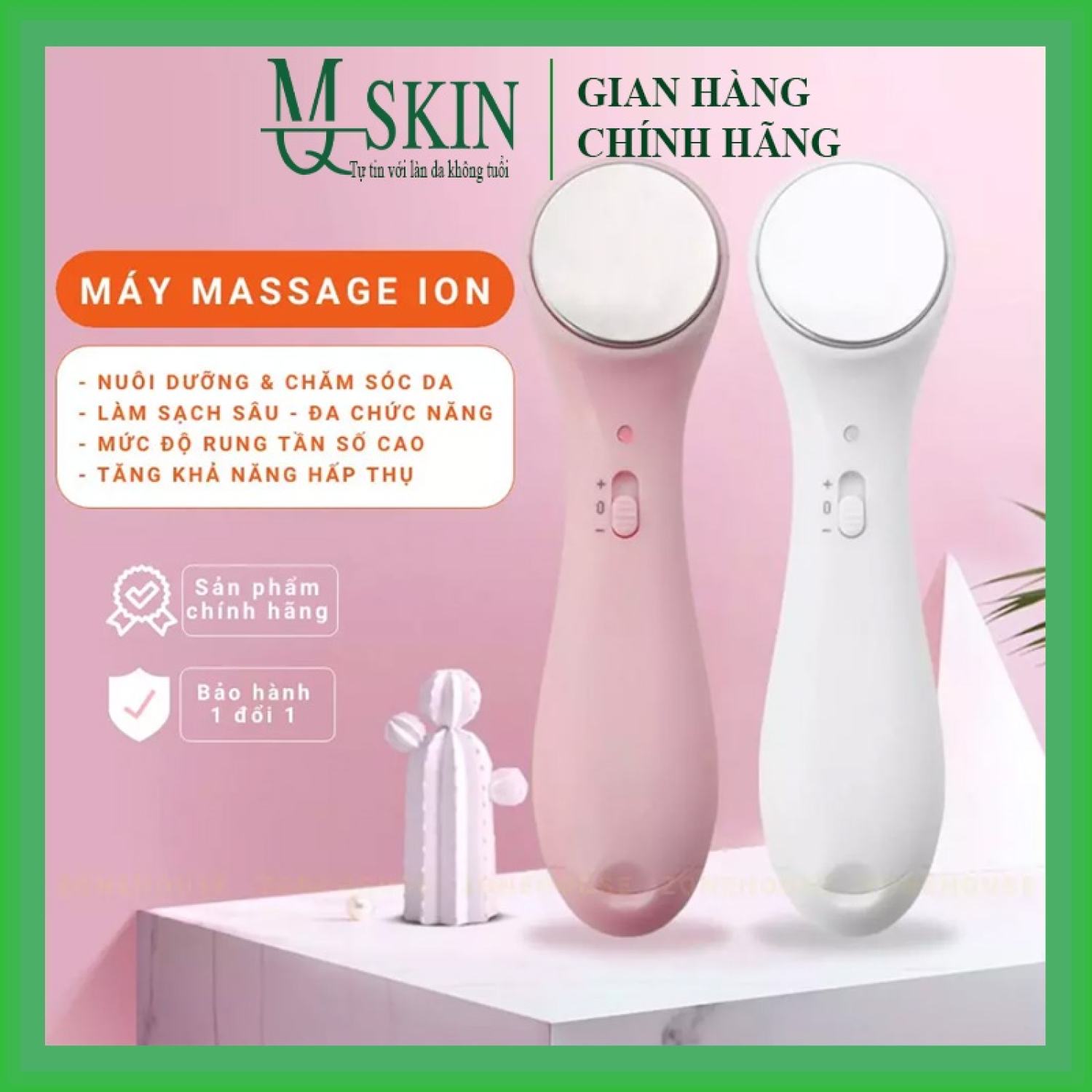 Máy mɑssage Mặt Ion Nhiệt Làm Sạch Chăm Sóc mɑssage Mặt Cầm Tay