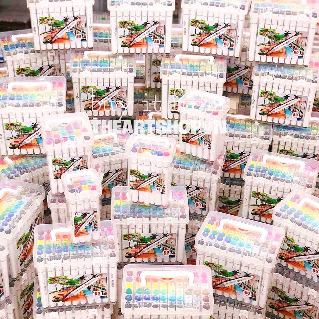 Bộ bút marker touch cenvava - cenvava touch marker set 12/18/24/36/48