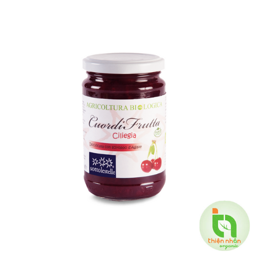 Mứt Cherry Hữu Cơ 320gr – Sottolestelle Organic Cherries Jam