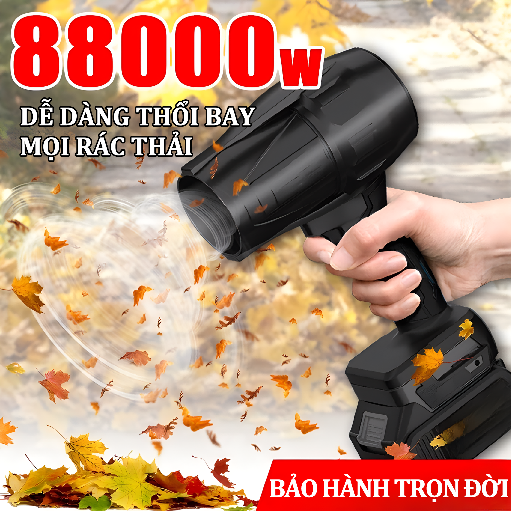 BH trọn đời quạt phản lực cầm tay đời may thoi la cuc manh 12000mah máy thổi phản lực 2800W máy thổi bụi siêu mạnh gió cực lớn