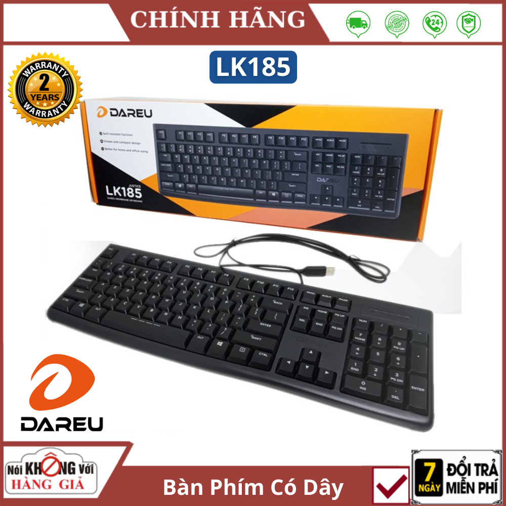 Bàn phím giả cơ Gaming DAREU LK145 USB - Bảo hành 24 tháng - bàn phím máy tính , bàn phím ko dây , bàn phím mini , bàn phím k2 , bàn phím gaming , bàn phím giá rẻ