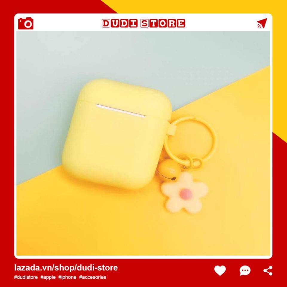 Case Ốp Silicon vỏ bảo vệ tai nghe bluetooth không dây nhiều màu dành cho Airpod 1 2 i11 i12 inpod 12tws Dudi Store