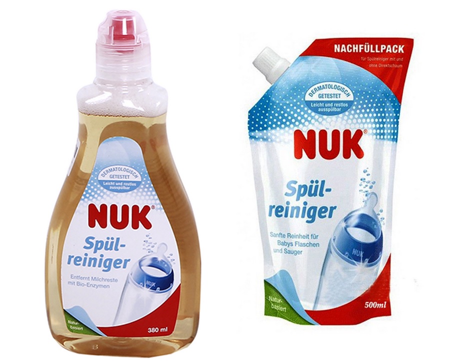 Nước rửa bình Nuk - 380ml - 500ml - Đức