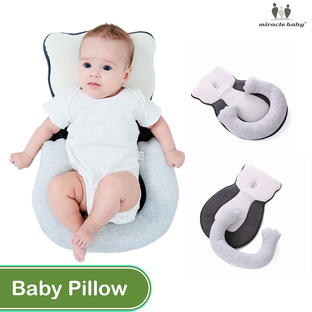 MiracleBaby - Gối/Đệm định hình khi ngủ cho bé cao cấp thoáng khí， Gối chống trào ngược và đệm ngủ đúng tư thế cho bé, chống sặc, định hình tư thế ngủ - Thương hiệu Miracle Baby Giá 227,800 Đồng*Miễn phí vận chuyển