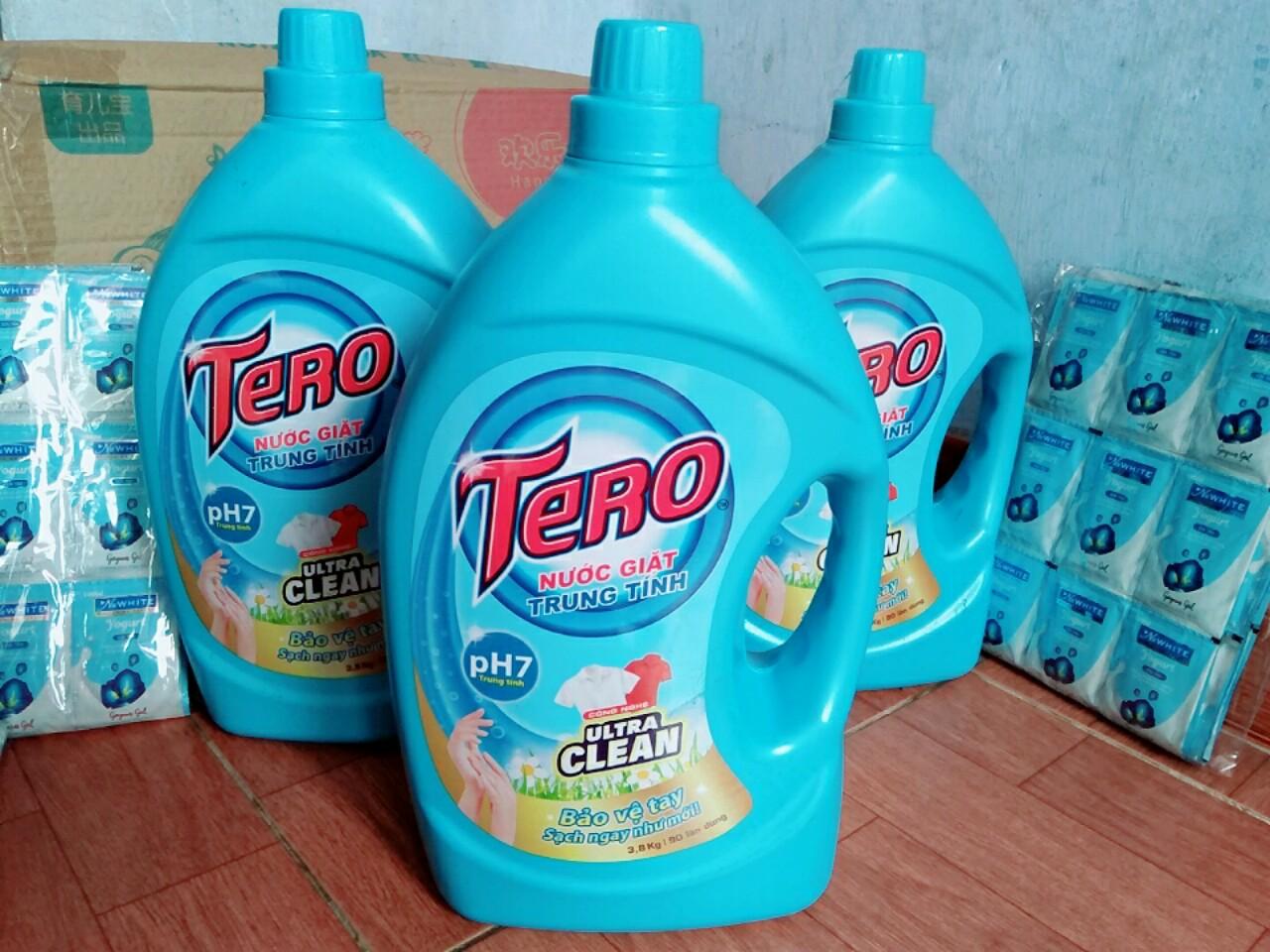 Nước giặt trung tính tero tặng ngay 1 dây sữa tắm 12 gói