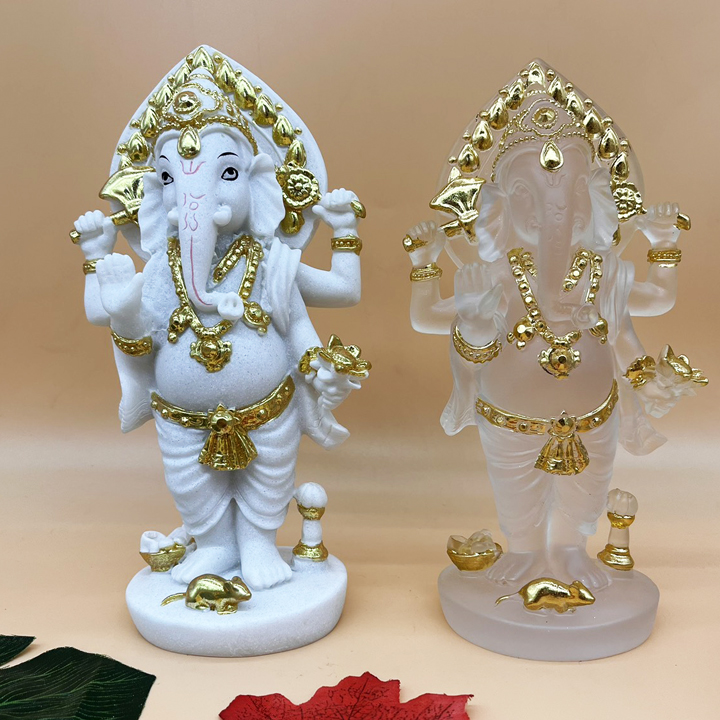 Tượng phong thủy thần voi ganesha ấn độ - t0401