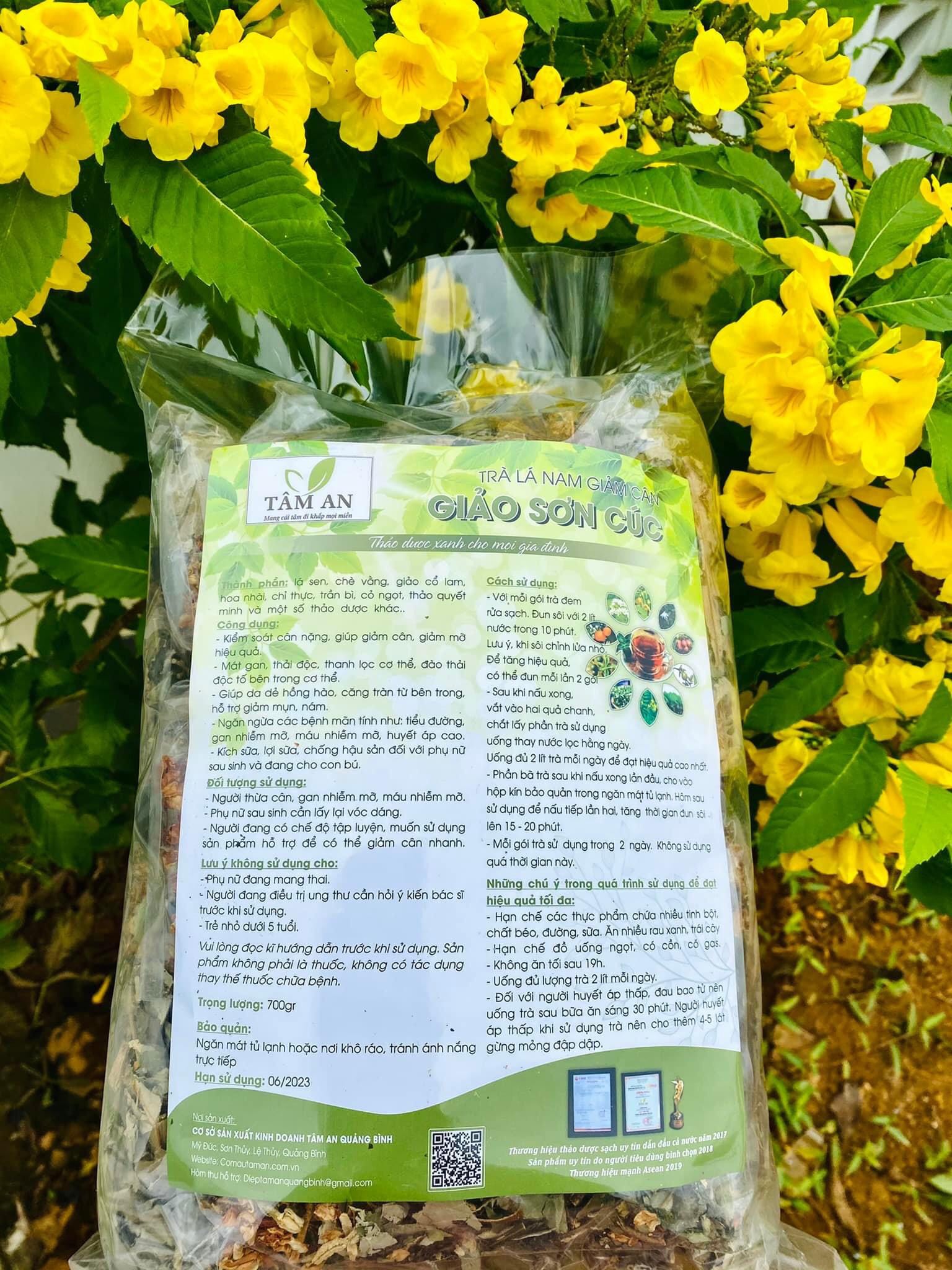 Trà lá nam giảm cân Giảo Sơn Cúc, 1 liệu trình giảm từ 2 đến 4kg