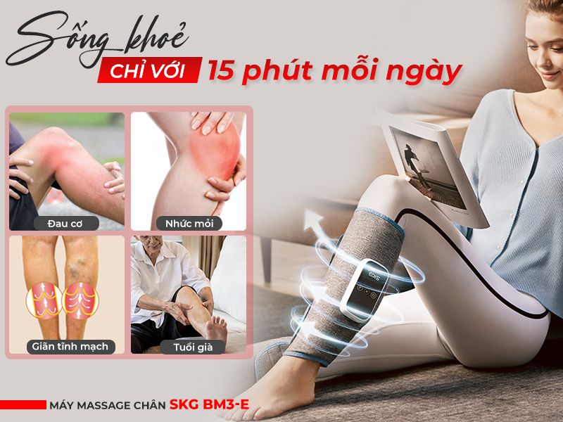 Máy massage chân skg bm3-e