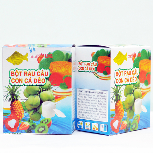 Bột rau câu con cá dẻo