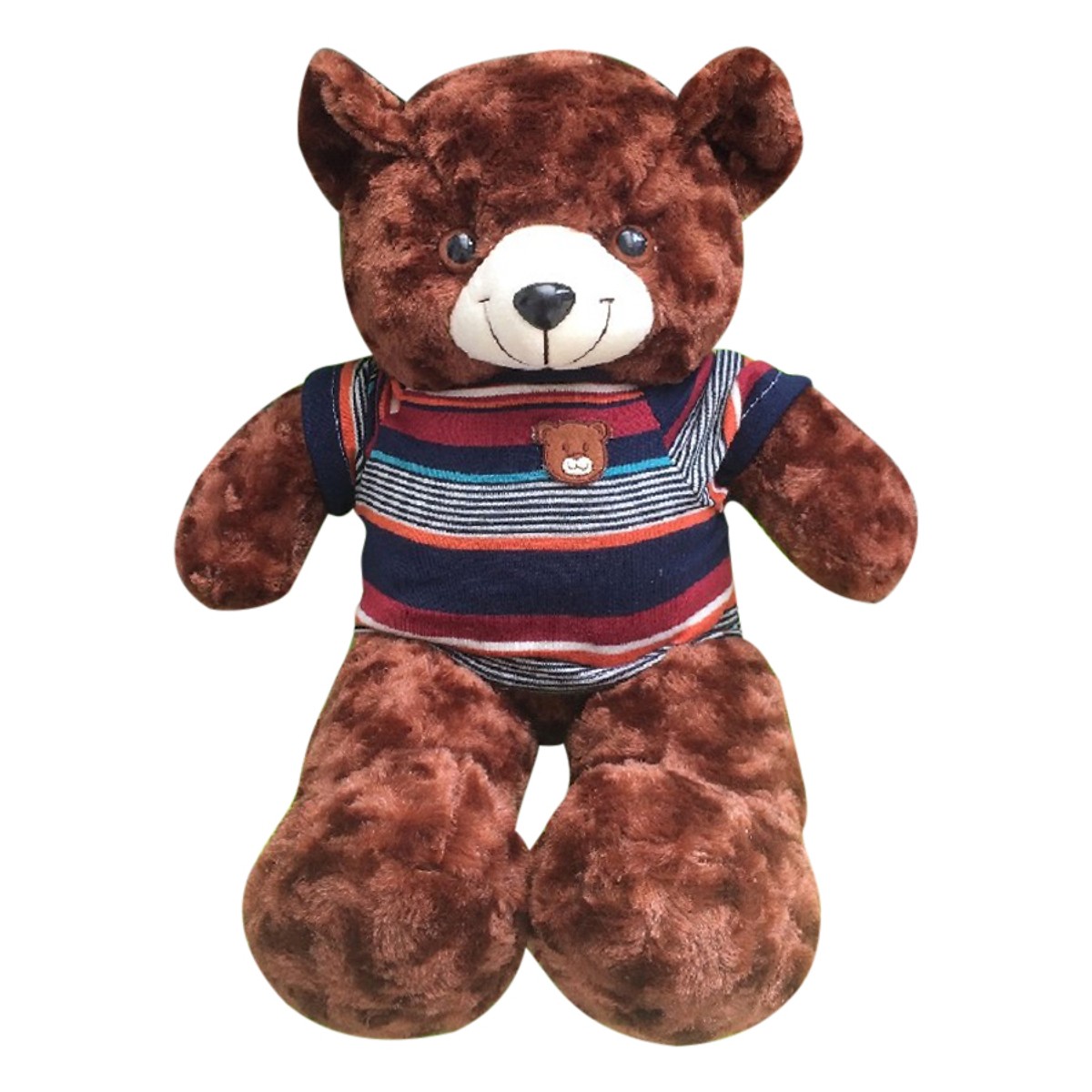 Gấu teddy khổ vải 60cm size đứng 50cm lông xoắn áo thun