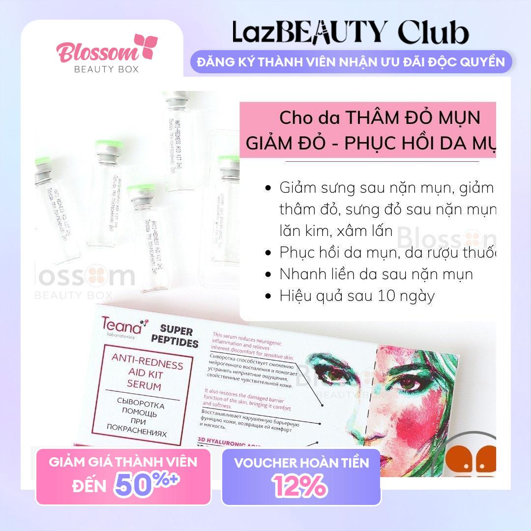 Serum giảm thâm mụn đỏ TEANA ANTI-REDNESS super peptide #Blossom