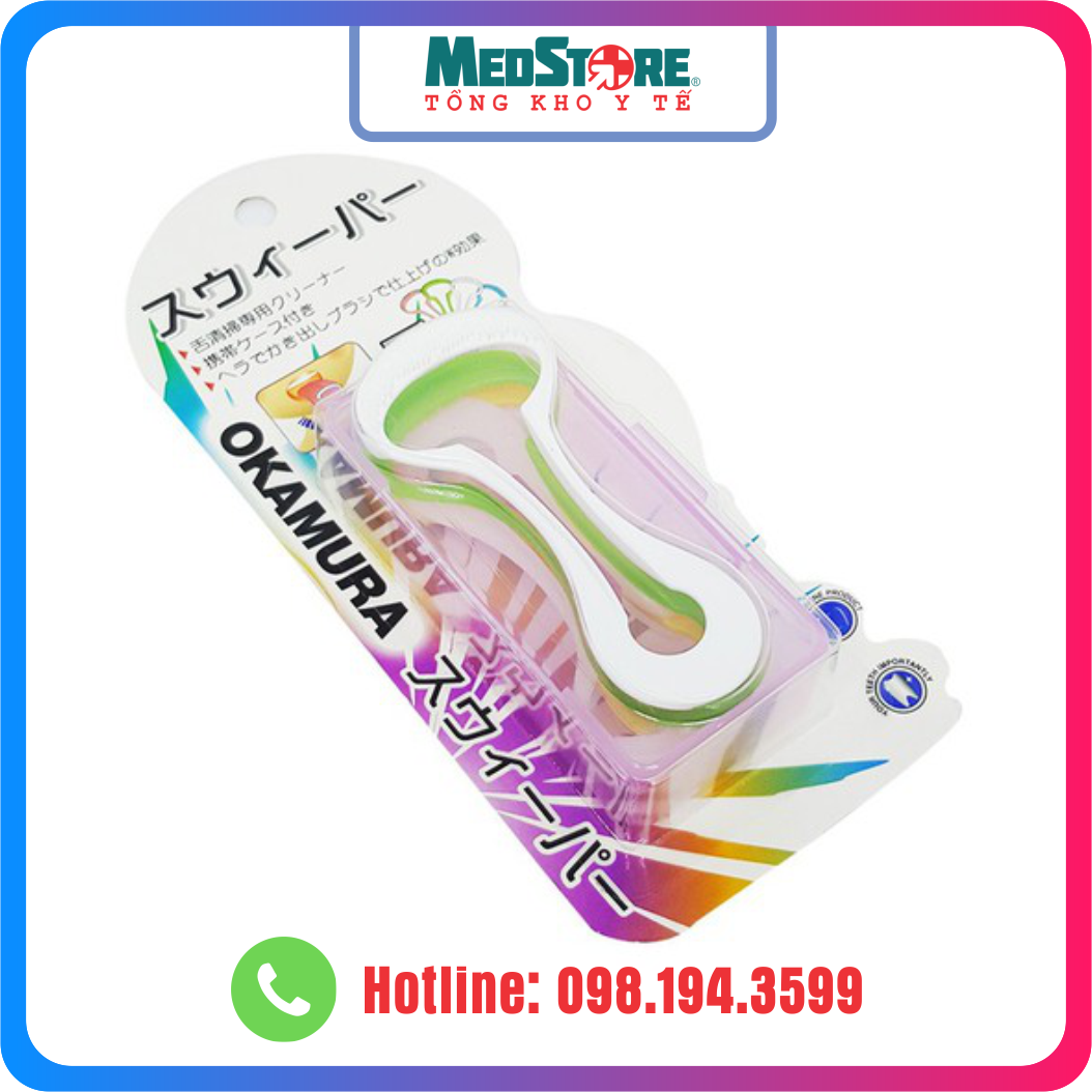 Cây cạo lưỡi siêu sạch OKAMURA - TBYT Medstore