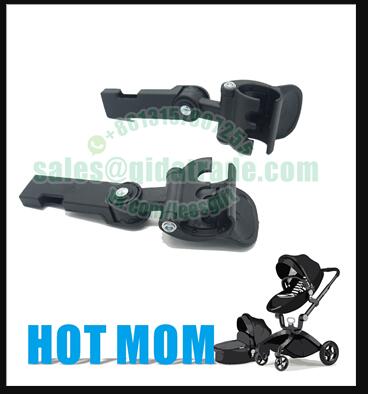 Hot mẹ Xe đẩy em bé 12mm phía trước bánh xe bao gồm mui xe kết nối adapter