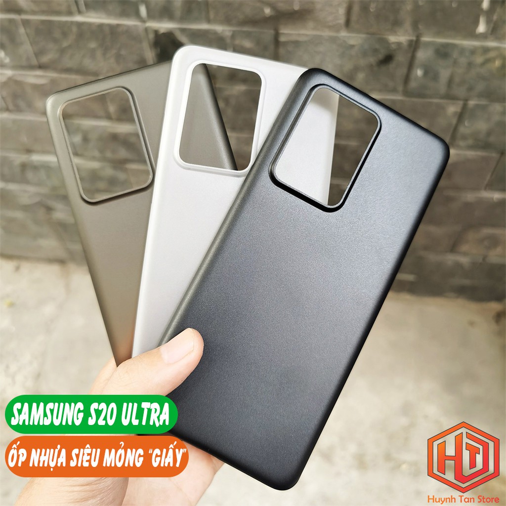 Ốp lưng s20 ultra dẻo nhựa siêu mỏng giấy chống bám vân tay bảo vệ camera phụ kiện điện thoại huỳnh tân store.
