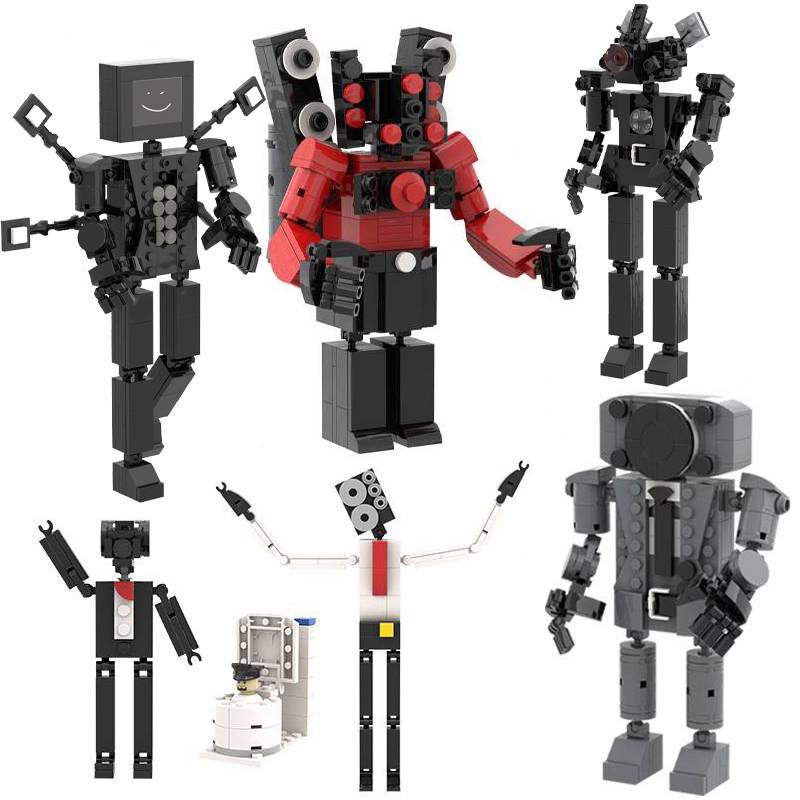 Skibidi toilet building blocks minifigure speakerman bosses camera man