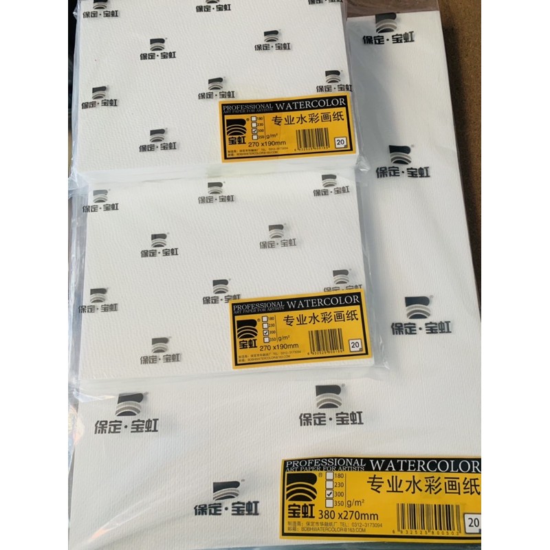 Giấy Vẽ Màu Nước 300Gms A5/ A4/A3/A2 cỡ đủ