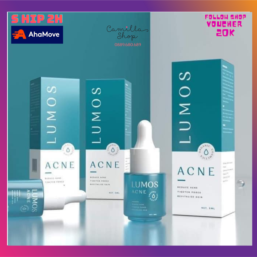 Tinh chất serum Lumos Acne ngừa mụn xoá tan nỗi lo về thâm chính hãng mẫu mới 2021