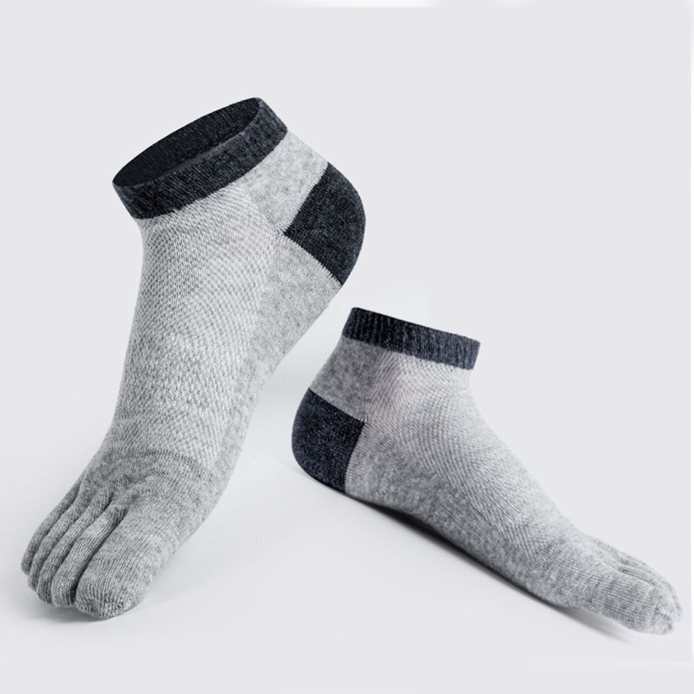 Vớ ngắn sequoi vớ ngón chân cotton vớ năm ngón chống trượt thoáng khí vô hình vớ năm ngón, người đàn ông của vớ tất lưới