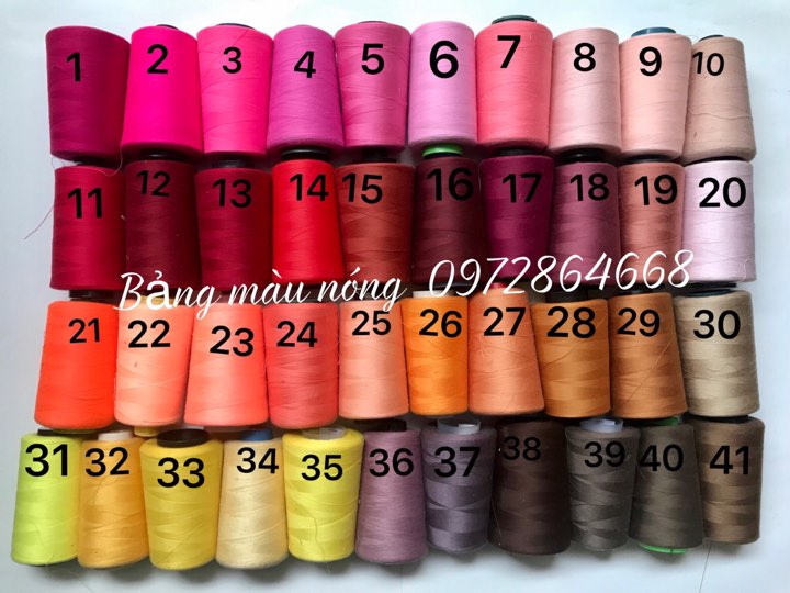 1kg ( 6 cuộn) CHỈ MAY CÔNG NGHIỆP