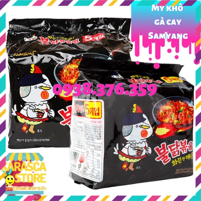 Mì cay hàn quốc, mì cay samyang vị gà cay 140gr
