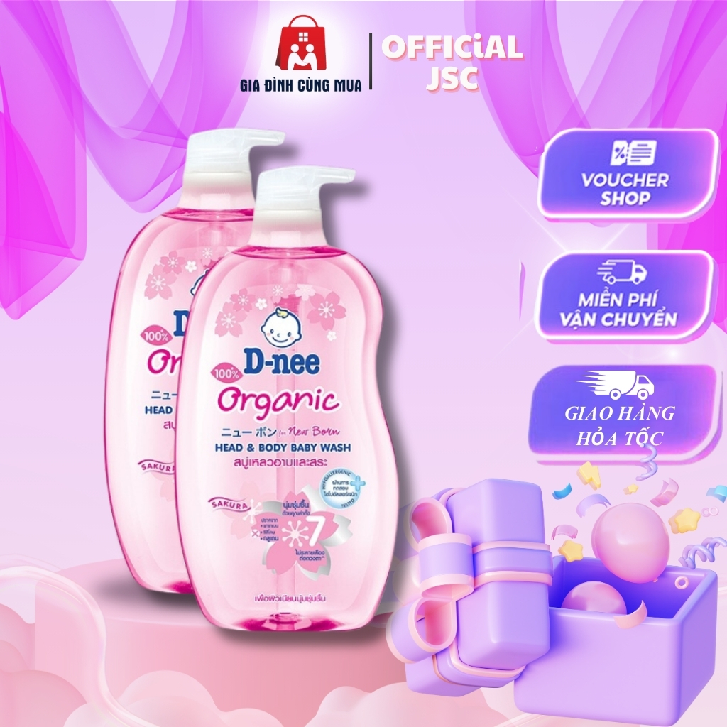 Sữa tắm gội toàn thân d nee dung tích 380ml cho bé 0 đến 3 tuổi thái lan..!