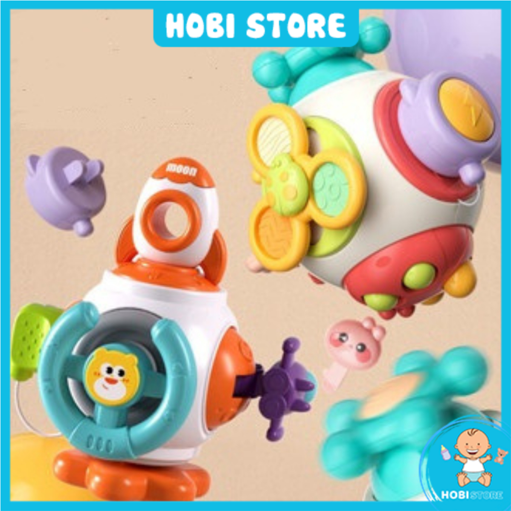 Đồ chơi trứng bận rộn busy egg busy cube hộp khối quả cầu không gian đa năng 6in1 cầm tay montessori đa giác quan cho bé