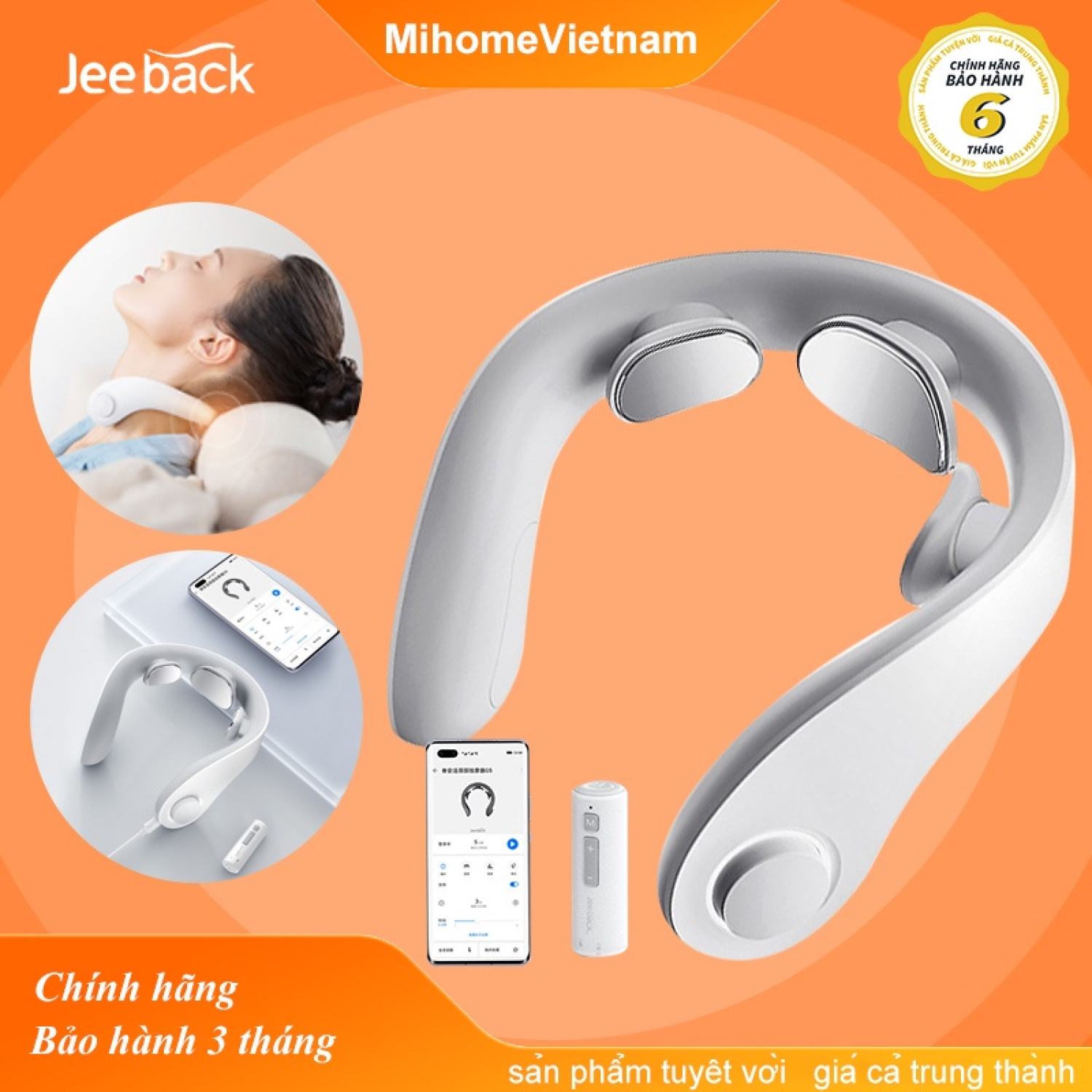 Máy mɑssage cổ thông minh Xiaomi Jeeback G5 - 4 Chế Độ 8 Cường Độ mɑssage