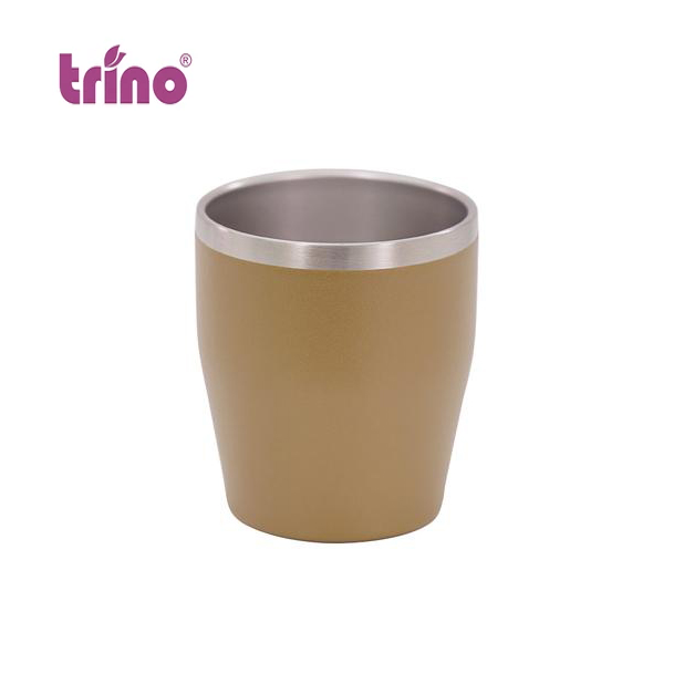 [Hàng chính hãng] Cốc giữ nhiệt inox Trino 350ml, Bằng Inox 304, Thành cao 9.3cm, Miệng rộng 8.2cm,  Hộp đựng Catton