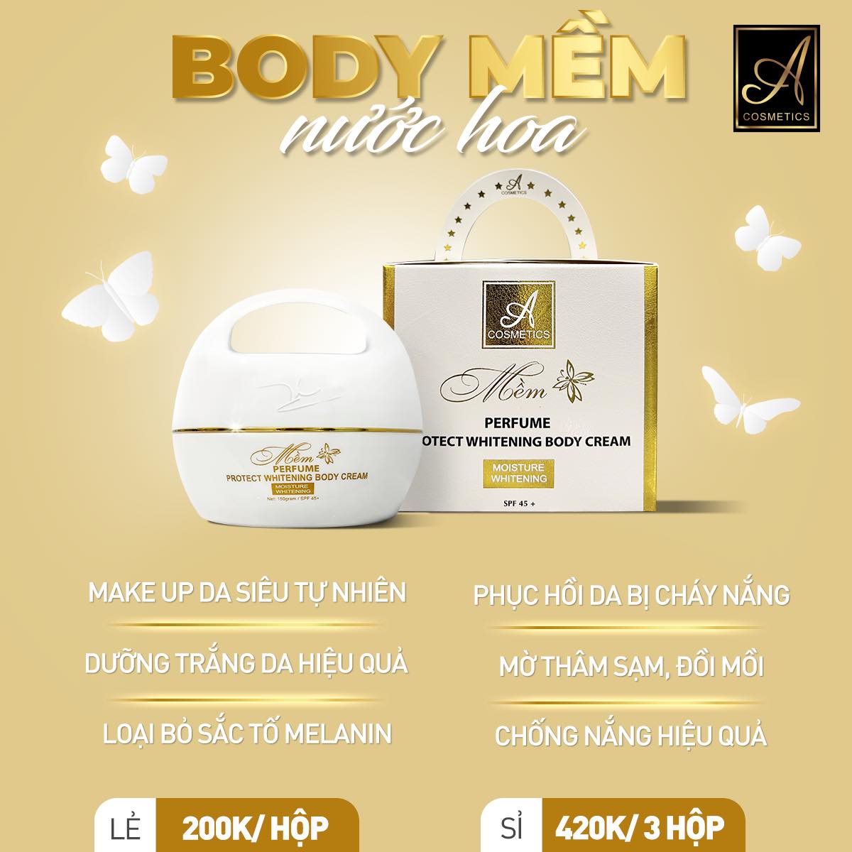 Body mềm nước hoa a cosmetics chính hãng phương anh