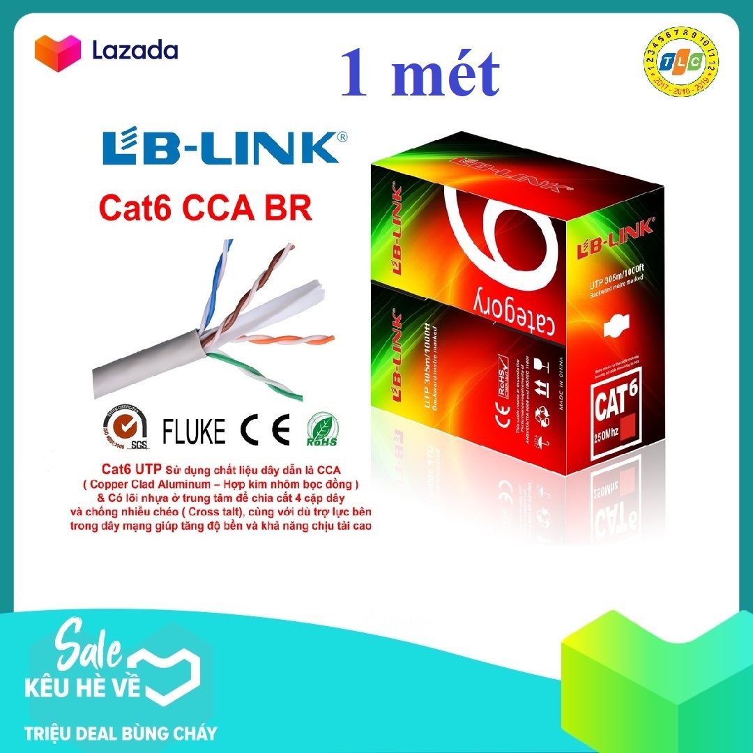 Dây cáp mạng LB-LINK Cat6 UTP CCA bấm sẵn 2 đầu