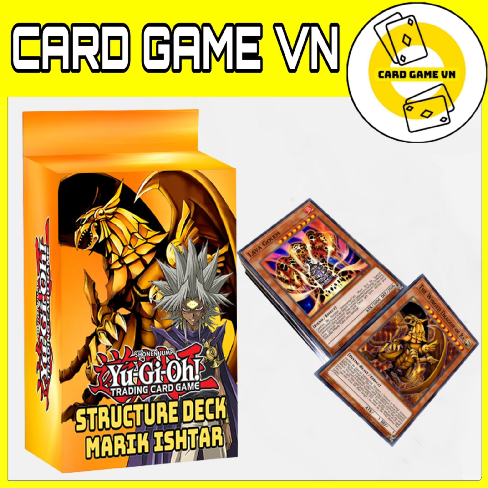 [BÀI IN] Bài YuGiOh - Hộp Thẻ Bài FullBox - Bộ 45 lá bài Structure Deck của Marik Ishtar - Card Game VN