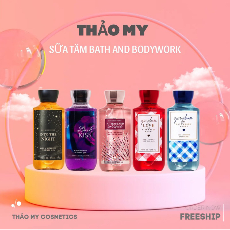 Sữa tắm gel tắm Ba th & Body work 295ml - nhiều mùi