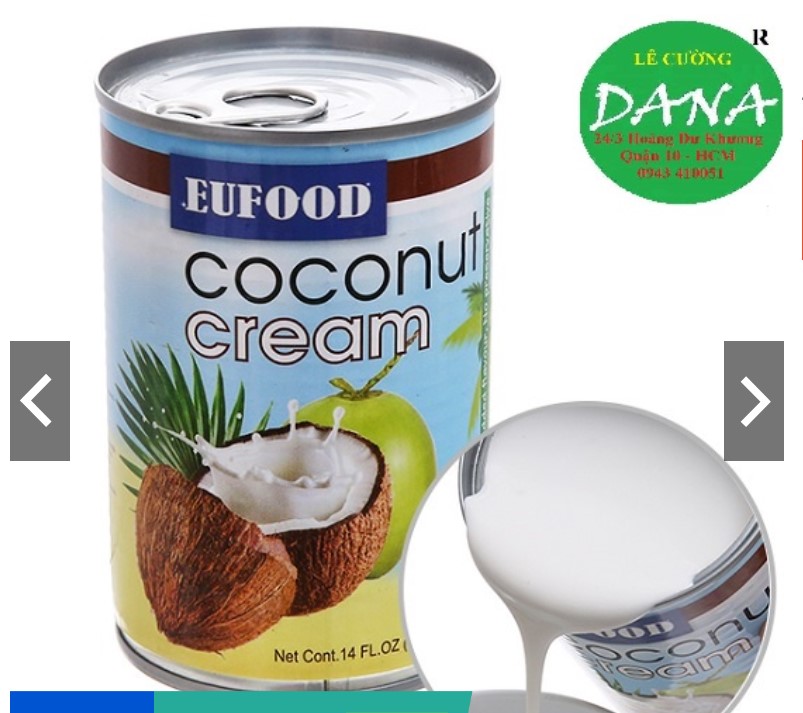 Nước cốt dừa Eufood Thái Lan 400ml