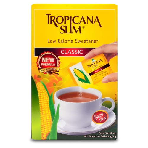 Hộp 50 Gói Đường Bắp Ăn Kiêng Tropicana Slim Classic Low Calo Dành Cho Người Ăn Kiêng Tiểu Đường, Keto, Healthy