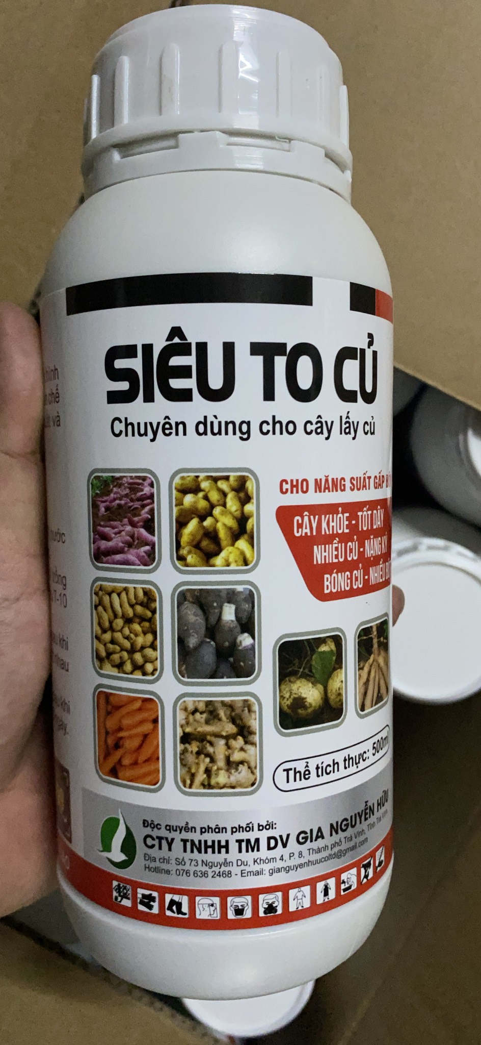 Phân bón siêu to củ - củ to, chắc thịt, nặng ký