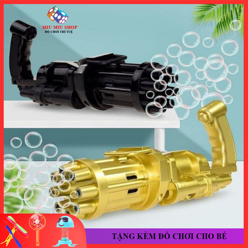 [Tặng Thêm Quà] SúngBắn Bong Bóng 8 Nòng Siêu Mạnh, Đồ Chơi Bong Bóng Cho Bé, Bảo Hành 3 Tháng, Lỗi Đổi Mới Trong 7 Ngày Đầu Nhận Hàng