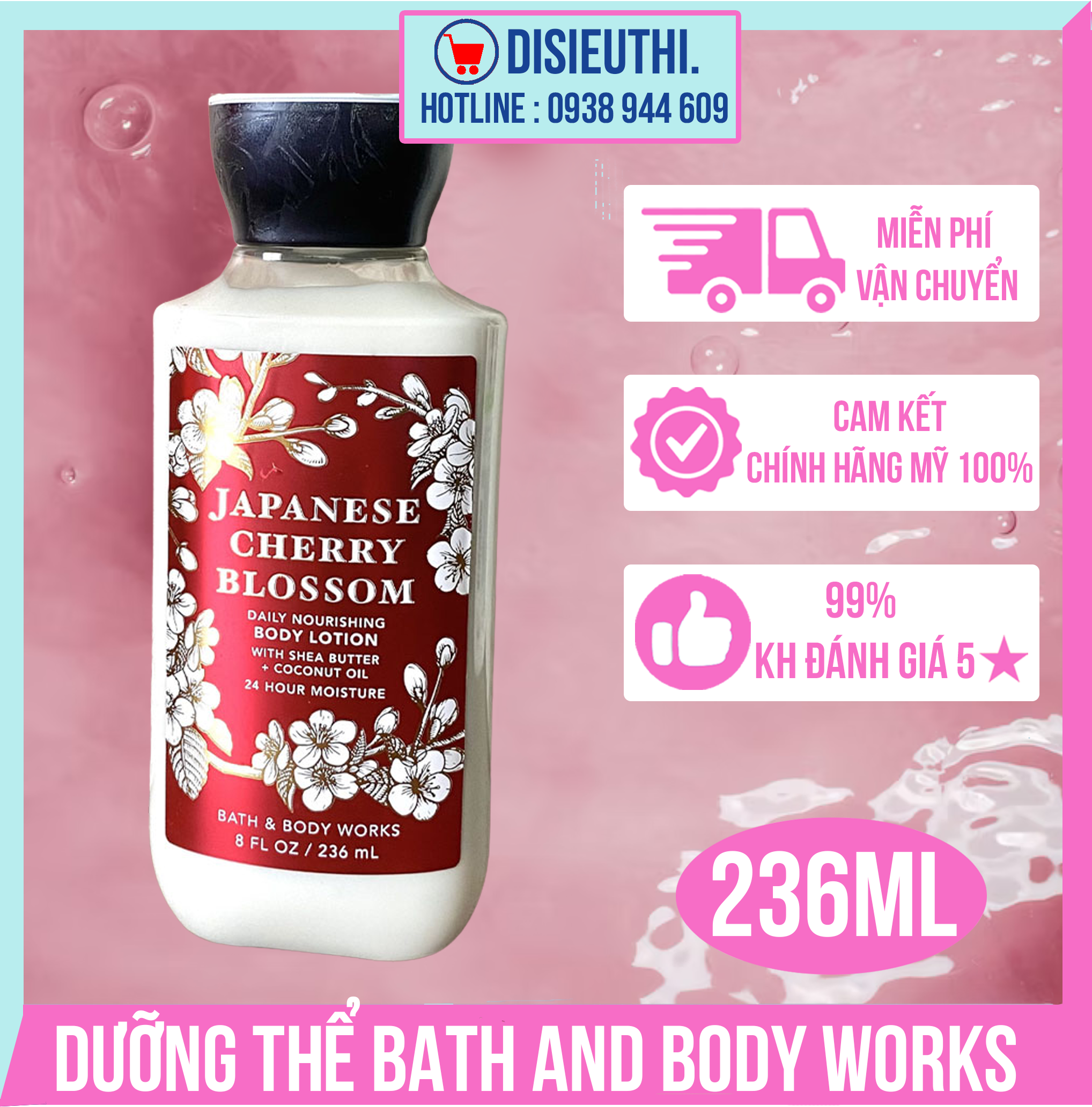 Sữa dưỡng thể Bath and Body Works Japanese Cherry Blossom Body Lotion
