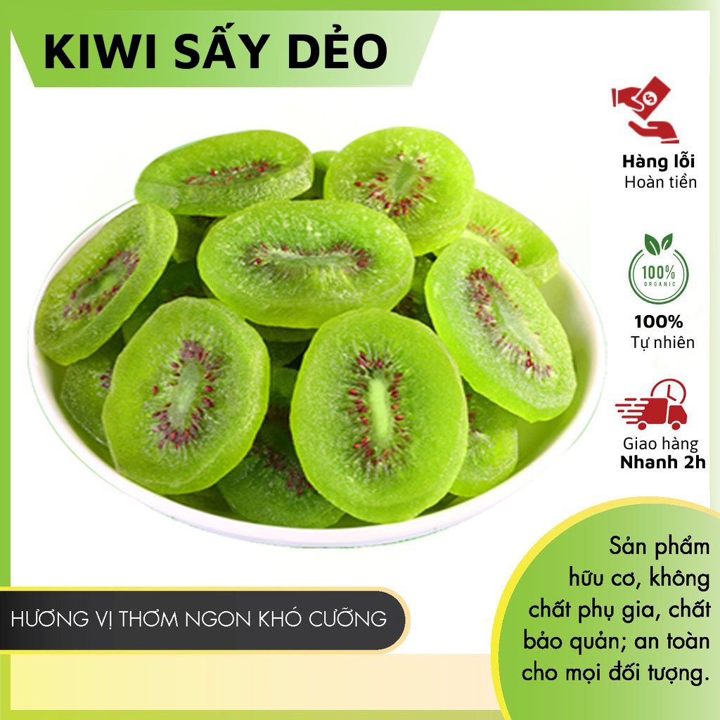 Hộp 500gr kiwi sấy dẻo đặc sản đà lạt chua ngọt ngon tự nhiên nola food