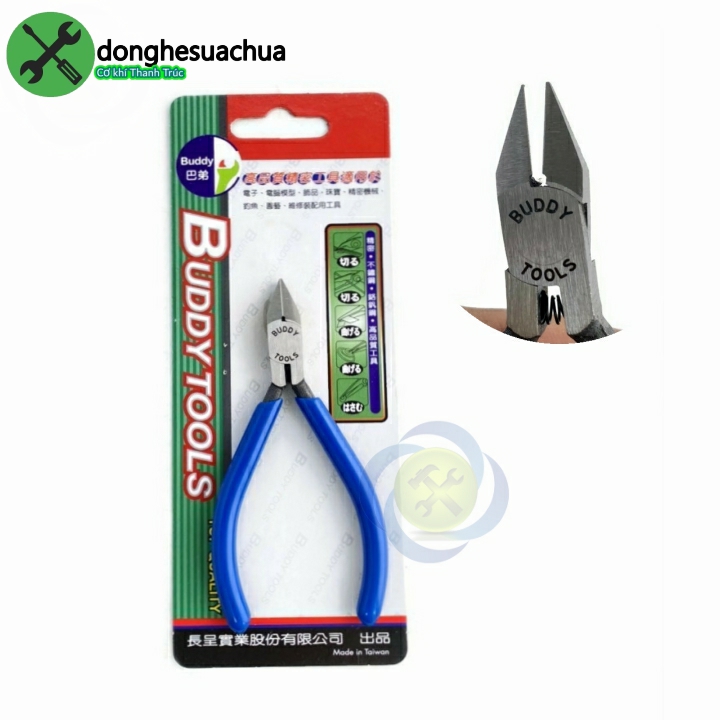 Kìm cắt xéo buddy bg0007 cán xanh dài 110mm 4.5inch