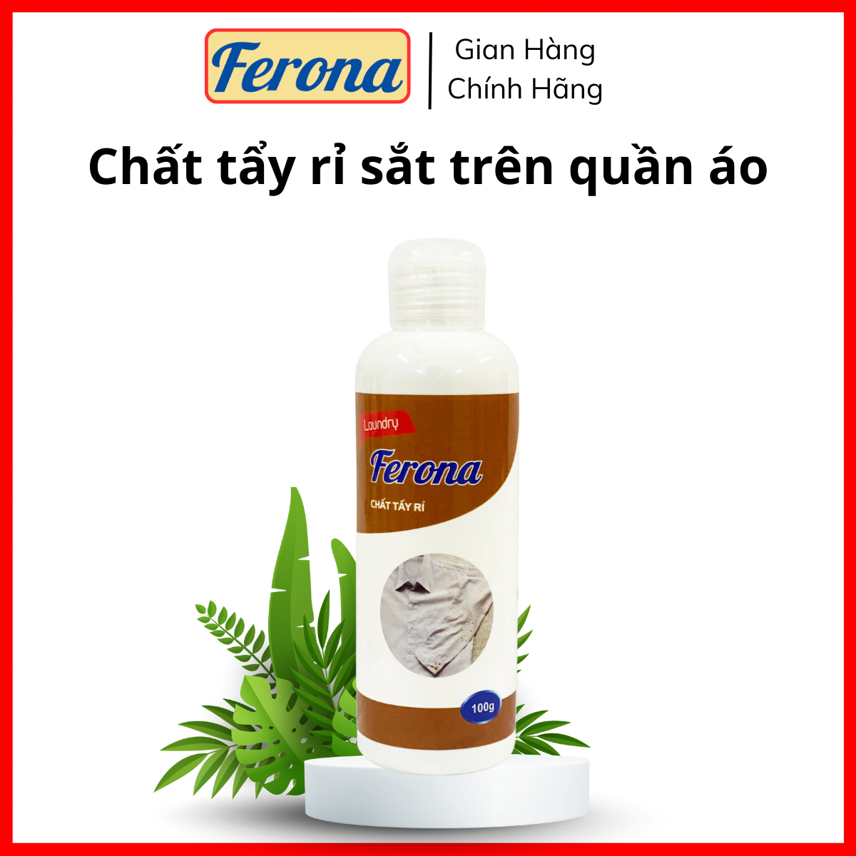 Chất tẩy rỉ sét trên quần áo nhanh gọn, không hư đồ