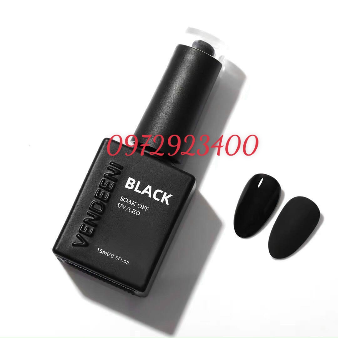 Sơn gel trắng đen vendeeni 15ml - nail937