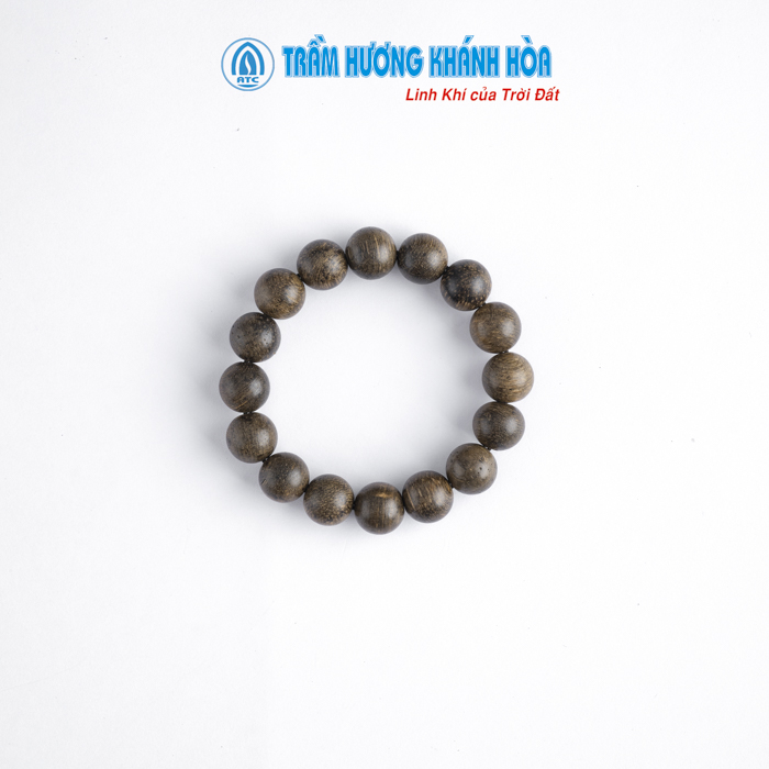 Vòng trầm hương may mắn 16 hạt - atc79265