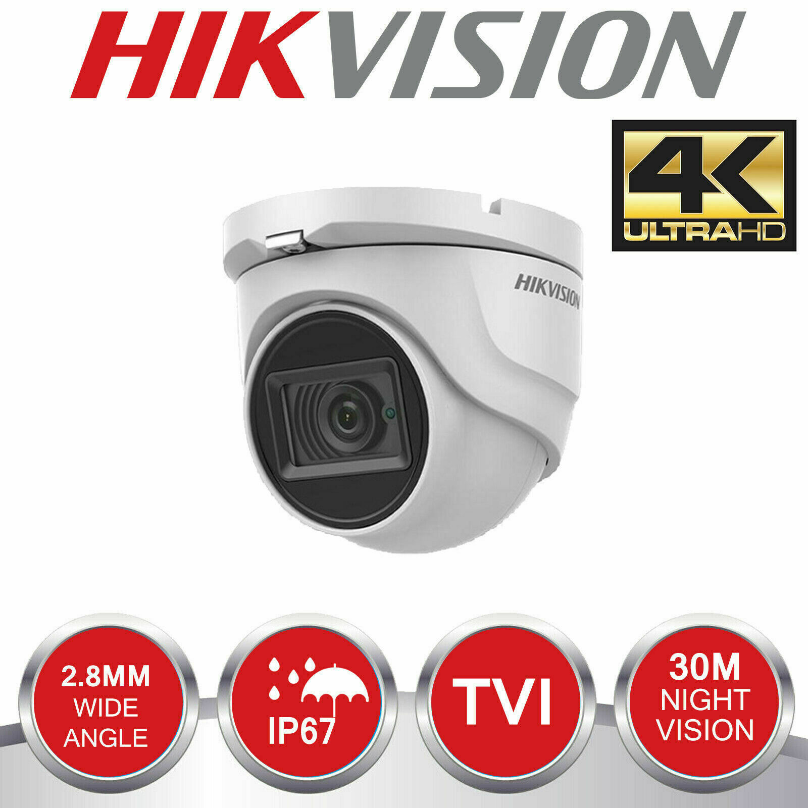 Camera dome 4 in 1 hồng ngoại 8.3 megapixel hikvision ds-2ce76u1t-itmf