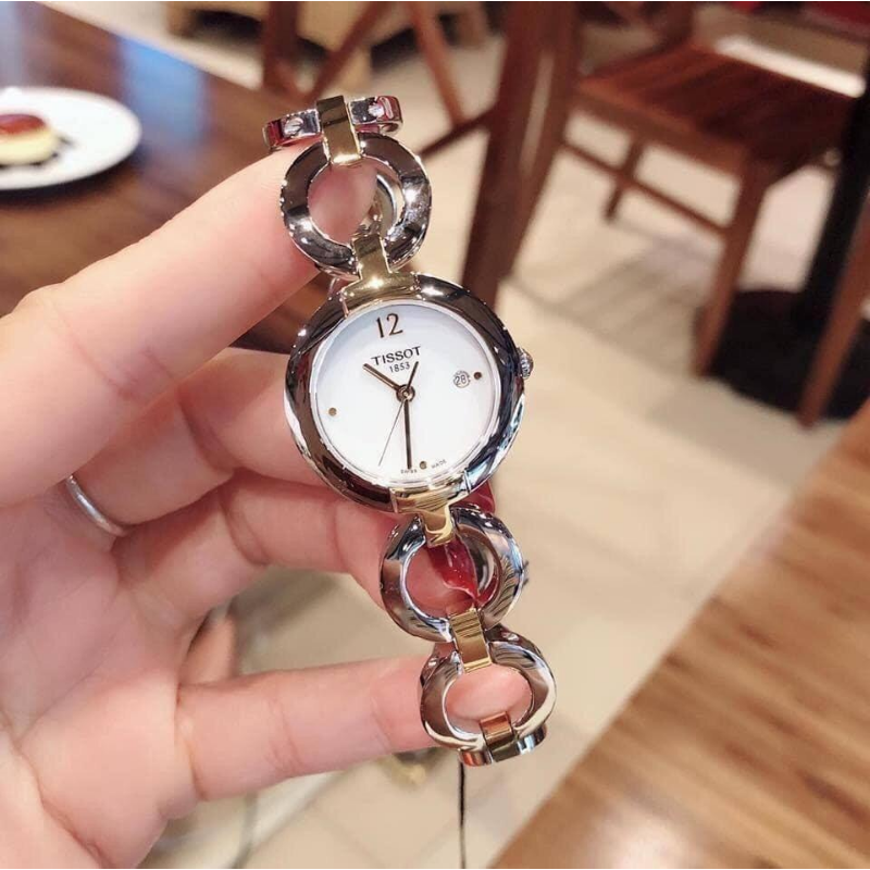 Đồng hồ nữ dây kim loại ti$$ott t084.210.017.00 size 28mm đồng hồ nữ mặt tròn chống nước đồng hồ nữ cao cấp